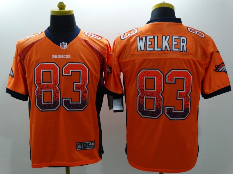 Men's Denver Broncos Wes Welker #83 Orange Jersey